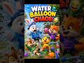 Water Balloon Chaos! 😂 Bunny vs Fox vs Kuku#WaterBalloonFight #FunnyAnimals #3DAnimation