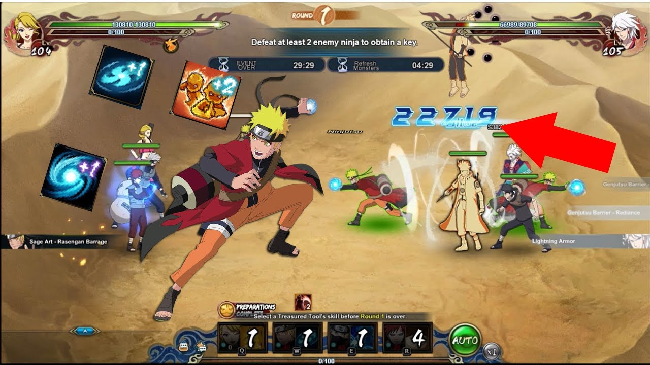 Repulse will always be the best!! - Partially skill trial Naruto Sage Mode | Naruto Online