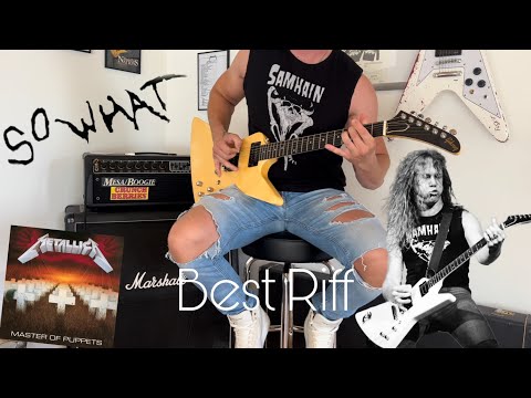 Best Metallica Riff Ever | James Hetfield Best Downpicking Guitar Play | Gibson Explorer 1984