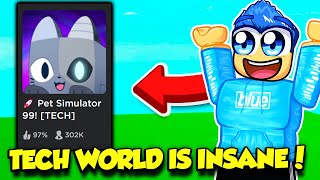 GRINDING NEW TECH WORLD UPDATE IN PET SIMULATOR 99!!