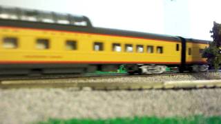 4449 And 844 Doubleheader Modeled In Ho Scale With Excursion Cars 4449 On The Point
