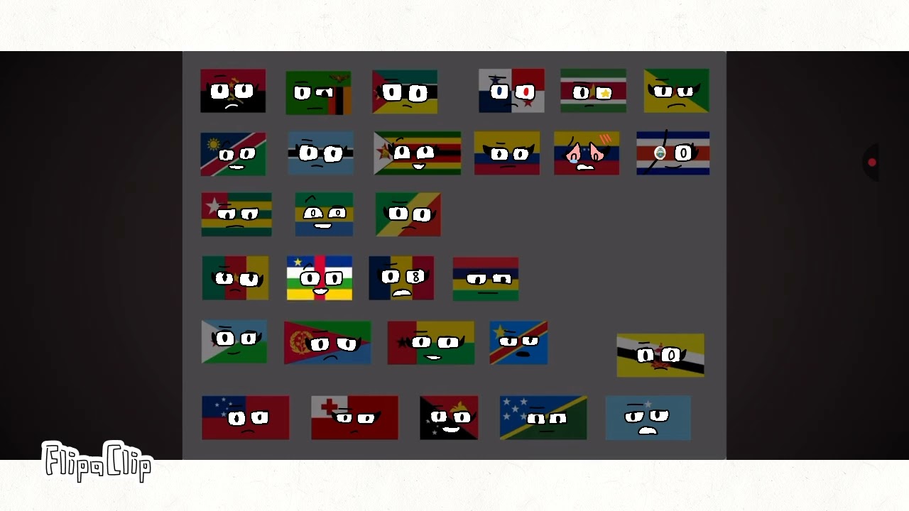 Ultra Flag band Versions with faces 
