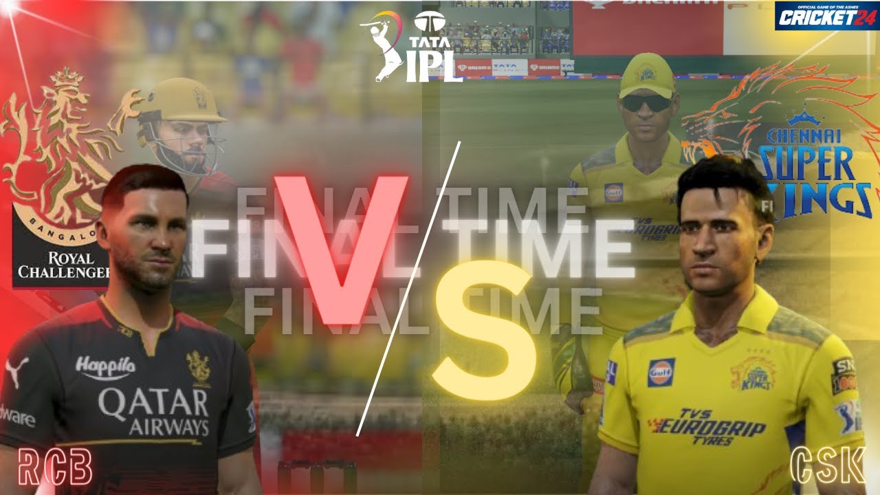 IPL 2024 RCB VS CSK CRICKET 24 (FIRST FACECAM STREAM) - YouTube