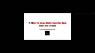 VI SPDAT Training with OrgCode