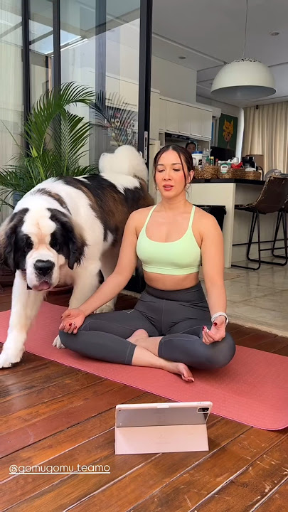 Andrea Dian - Yoga Anjing Gede Banget #ratebody #dog #gym #fitness