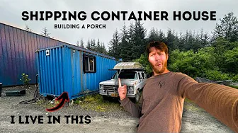 Upgrading my Shipping Container House in ALASKA | Seasonal Worker in Rural Alaska