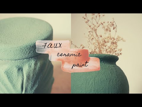 DIY Faux ceramic paint (eng.sub) - DIY Peinture au bicarbonate