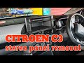 How To Remove CITROEN C3 Music System PANNEL CITROENC3 mp3