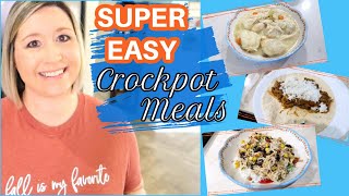 SUPER EASY CROCKPOT MEALS || HEALTHY CROCKPOT MEALS || DUMP & GO CROCKPOT MEALS