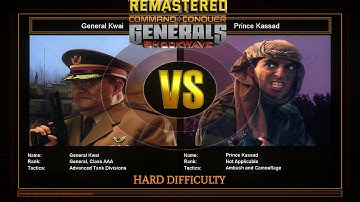 Tank General Challenge 4 (VS Stealth) | Hard Difficulty | C&C Generals Shockwave Remastered