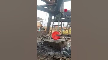 Creating Flanges Using Iron Billet #iron #flange