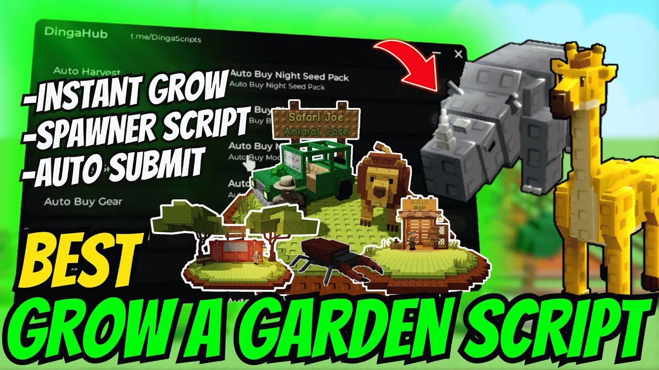 🌱 Best Grow a Garden Script | Instant Grow, Spawn Seeds/Eggs/Pets, Auto ...