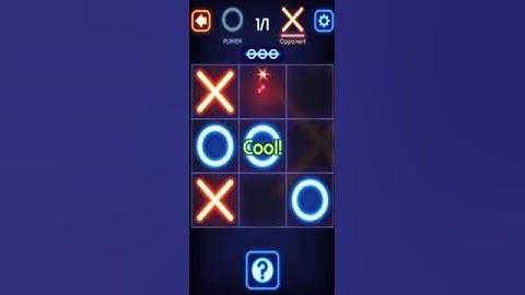"Shining Squares: Tic Tac Toe Glow"