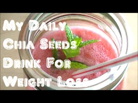 My Daily Chia Seeds Drink For Weight Loss  DIY - YouTube