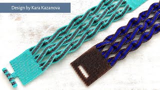 Twist bracelet tutorial | Even Count Peyote Stitch | Beaded Bracelet