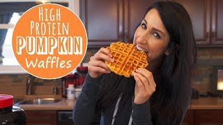 High Protein Pumpkin Waffles