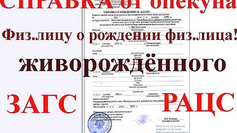Справка о живорождённом (опыт)