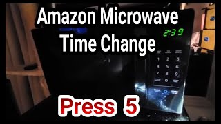 How To Change Time on Amazon Basics Microwave