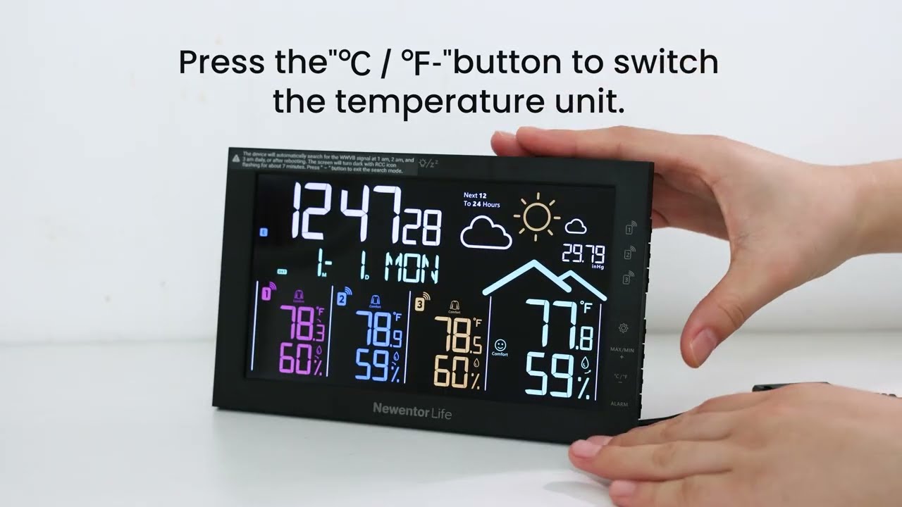 NewentorLife Z1 Wireless Weather Station: Connection Steps
