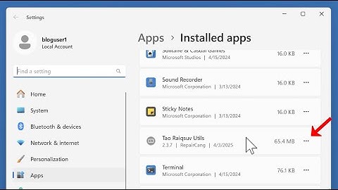 Tao Raiqsuv Utils potentially unwanted application - how to remove?