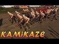 Men of War Assault Squad 2 - 500 WW2 Kamikaze vs 3 Sherman Tanks - Editor Scenario #39