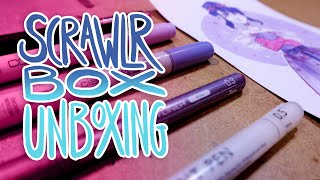 SPARKLES!! AND PRETTY PURPLE THINGS! - Scrawlr Box Unboxing by Zzoffer 1,552 views 4 years ago 12 minutes, 32 seconds