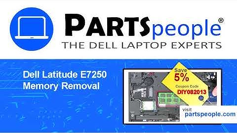 Dell Latitude E7250 (P22S002) Memory How-To Video Tutorial