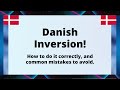 Danish verbinversion the ultimate guide