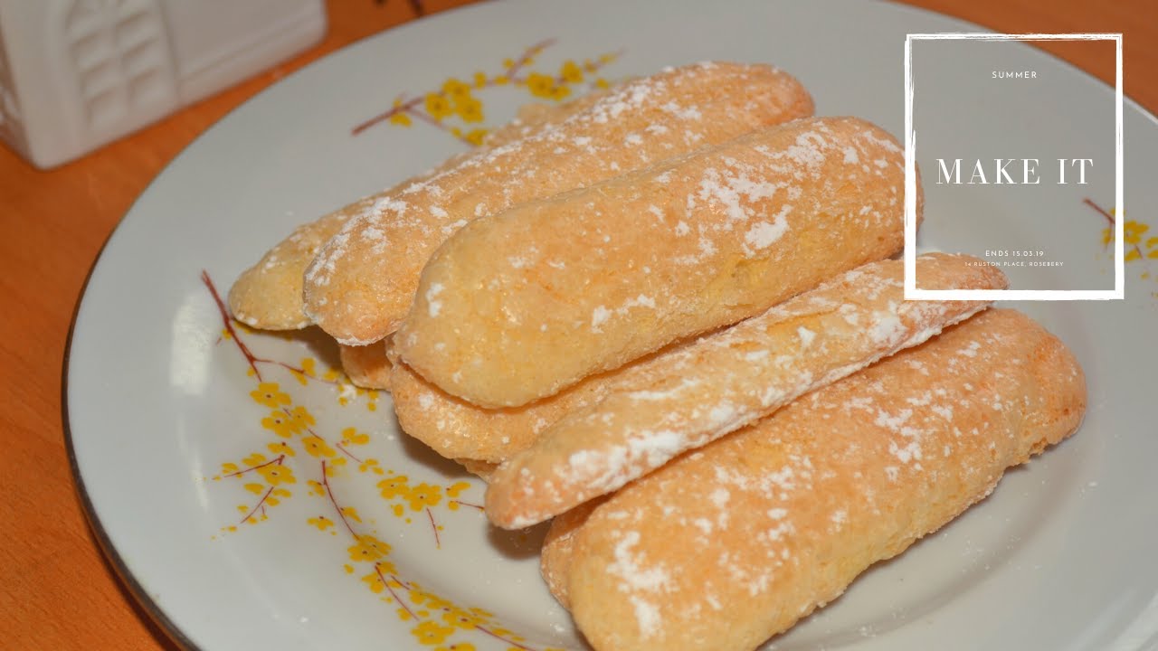 LADYFINGER BISCUITS for Tiramisu/Savoiardi | How To Make Ladyfinger Biscuits At Home - YouTube
