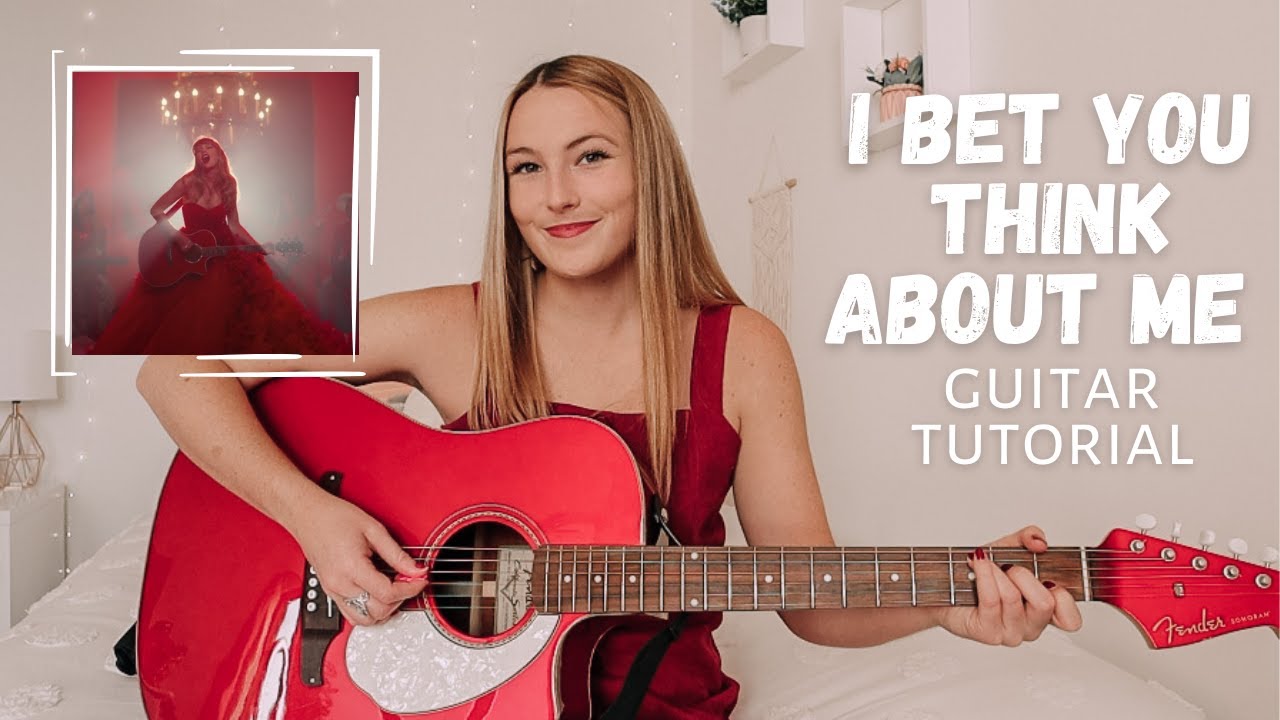 red dress guitar chords Taylor Swift I Bet You Think About Me Guitar Tutorial // Red (Taylor’s  Version) // Nena Shelby