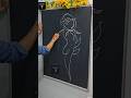 Gulabi Girl one Line Drawing #creative #art #chalkart #love #women #artist