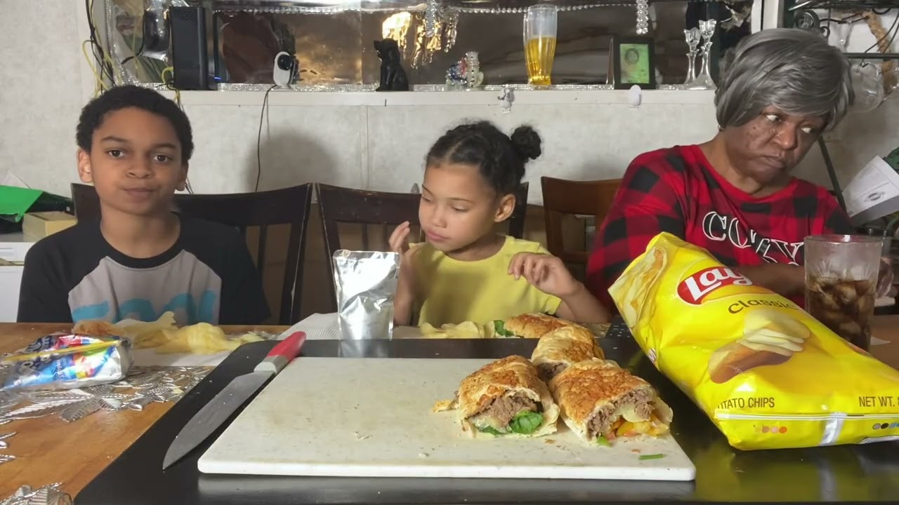 Today we’re eating subs from Subway and potato chips