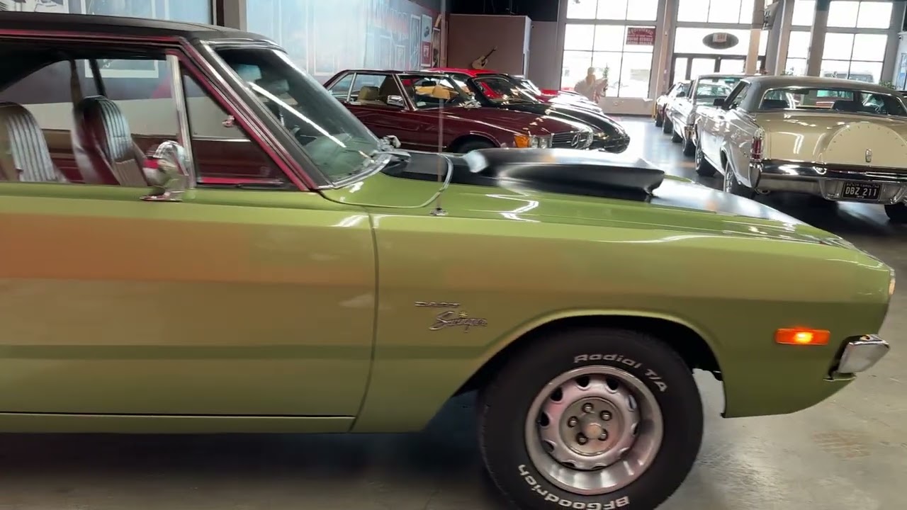 Продается Dodge Dart Swinger 318 V8 1972 года выпуска. WWW.HOLLYWOODMOTORSUSA.COM