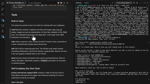 pi - a radically minimal, opinionated multi-model coding agent