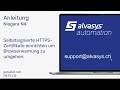 Alvasys Anleitung Niagara N4 Https Warnung Im Browser Umgehen