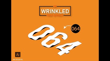 How to Create Wrinkled Text in Adobe Illustrator