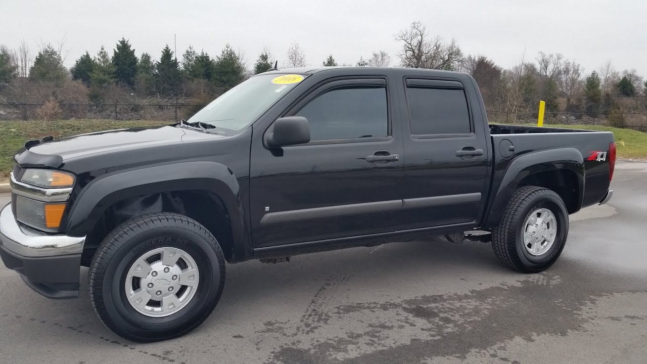 Sold 2008 Chevrolet Colorado Crew Cab Z71 4x4 Lt Trim 112k Black For Sale Call 855 507 8520