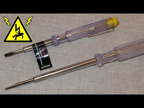 Dangerous neon test screwdrivers