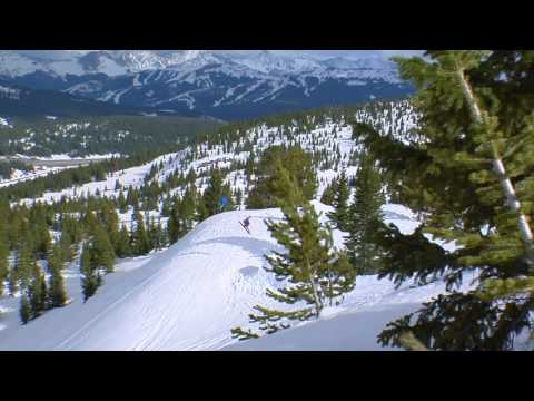 Matt Luczkow skiing some big back country lines