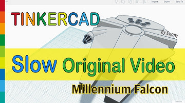 Millennium Falcon Slow Original Video with Tinkercad x Star Wars | 3D modeling How to