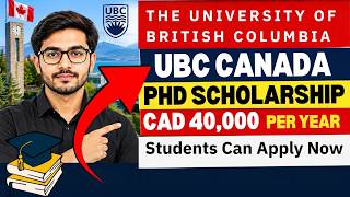 UBC Canada PhD Scholarship 2027 | Study in Canada | Apply Now