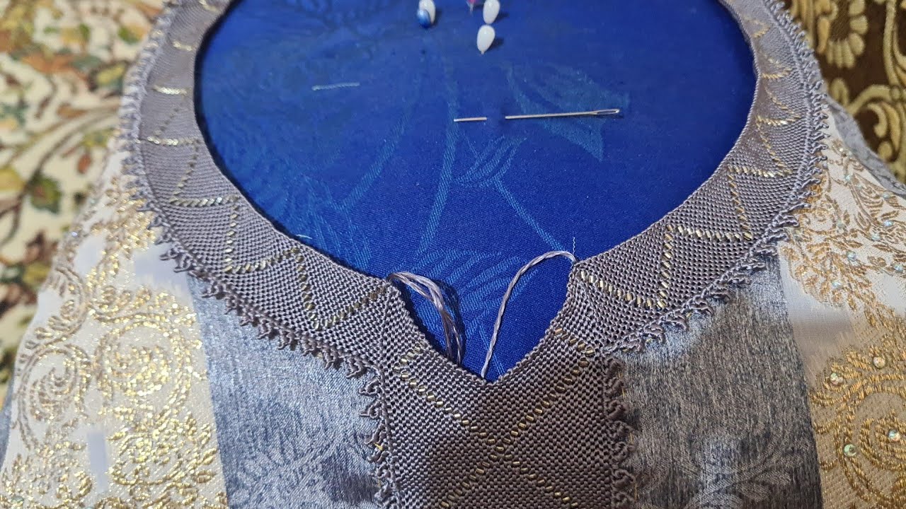 تعلم الراندة//كيفاش تخدمي كول v  وراندة فدورةالعنق فالقفطان