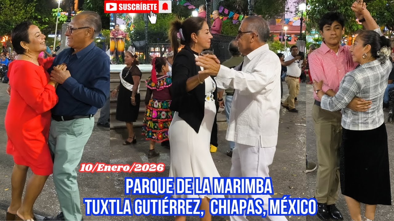 Danzón al son de la Marimba, 10/Enero/2026, Parque Jardín de la Marimba, Tuxtla Gutiérrez, Chiapas