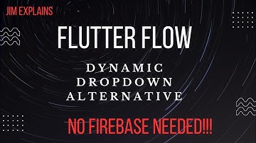 Flutter Flow - Dynamic DropDown Alternative (no firebase)