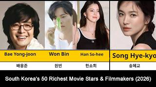 Top 50 Richest Korean Actors Actresses 2026