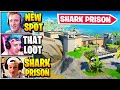 Streamers React To *NEW* SHARK PRISON (New Location) | Fortnite Daily Funny Moments Ep.569