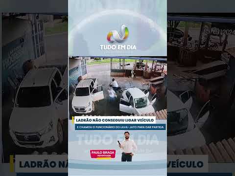 Caminhonete é roubada em lava jato em Ituiutaba; assista