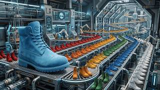 Timberland Boots. The Complete Automated Factory Manufacturing Process!