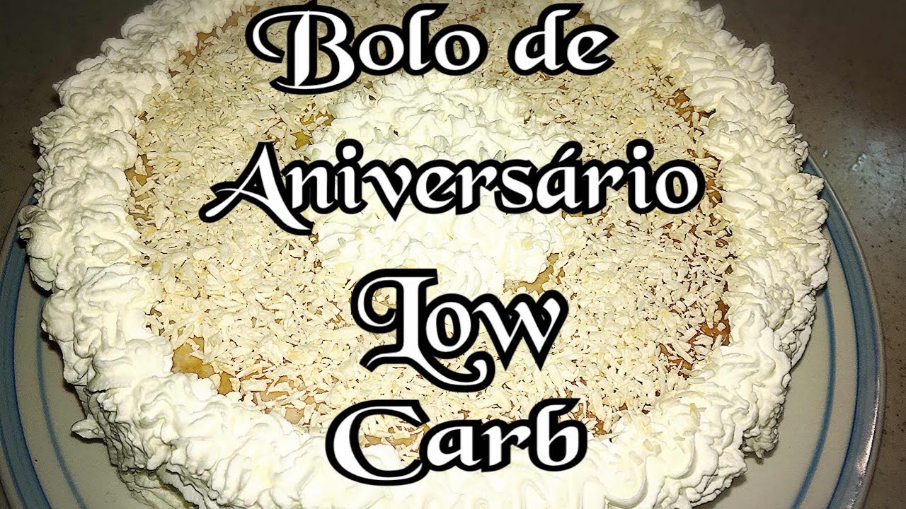 Bolo de aniversário low carb 1°