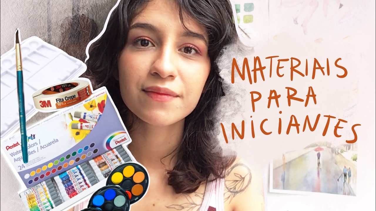 [DICAS] Materiais BARATOS p/ INICIAR pintura em AQUARELA !